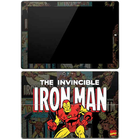 Marvel Classic Comics Iron Man Action Vintage Surface Pro 3 Skin